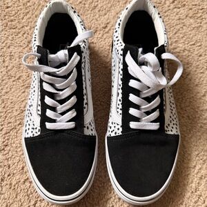 Vans Old Skool Dalmatian Black & True White Skate Shoes